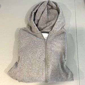 Brandy melville grey oversized zip up